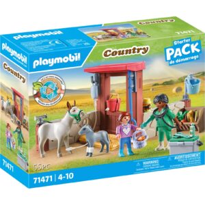 PLAYMOBIL 71471 Country Starter Pack Tierarzteinsatz bei den Eseln