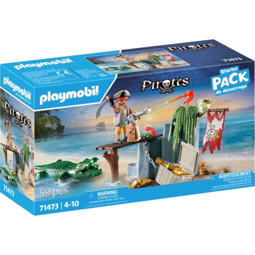 PLAYMOBIL 71473 Pirates Starter Pack Pirat mit Alligator