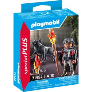 PLAYMOBIL 71482 specialPLUS Krieger mit Wolf