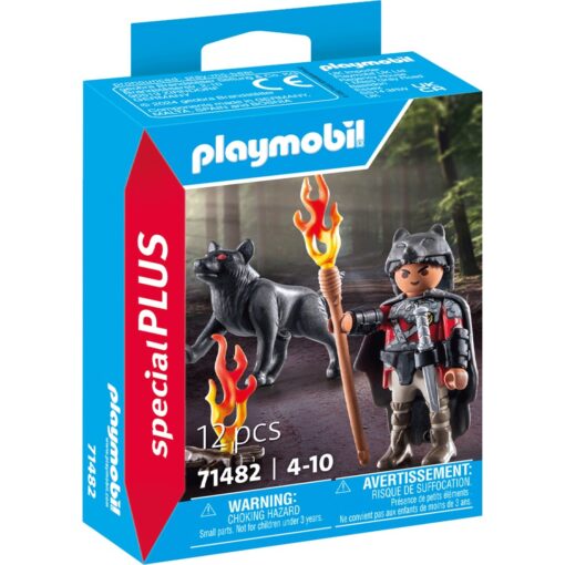 PLAYMOBIL 71482 specialPLUS Krieger mit Wolf