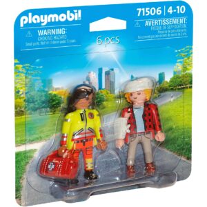 PLAYMOBIL 71506 DuoPack Sanitäterin mit Patient