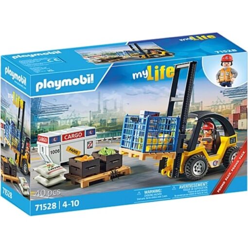 PLAYMOBIL 71528 City Action Gabelstapler mit Fracht