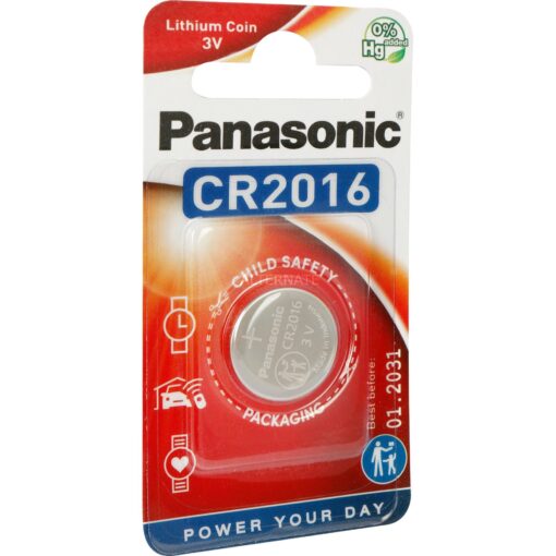 Panasonic Lithium Knopfzelle CR-2016EL/1B