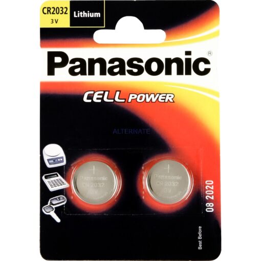 Panasonic Lithium Knopfzelle CR-2032L/2BP