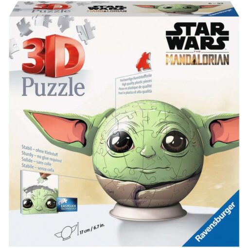 Ravensburger 3D Puzzel-Ball Mandalorian Grogu mit Ohren