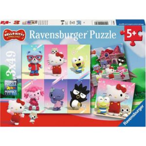 Ravensburger Kinderpuzzle Hello Kitty Abenteuer in Cherry Town