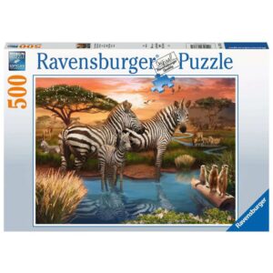 Ravensburger Puzzle Zebras am Wasserloch