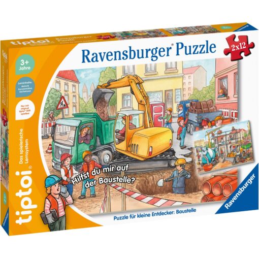 Ravensburger tiptoi Puzzle für kleine Entdecker: Baustelle