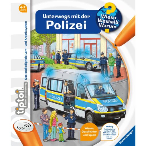 Ravensburger tiptoi Wieso? Weshalb? Warum? Unterwegs mit der Polizei