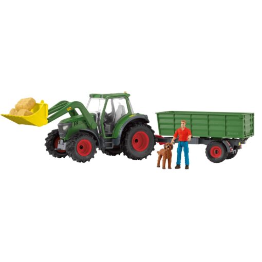 Schleich Farm World Traktor mit Anhänger