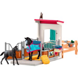 Schleich Horse Club Pferdebox mit Stute und Fohlen