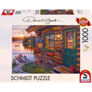 Schmidt Spiele Darrell Bush: Seehütte mit Fahrrad