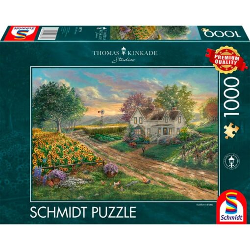 Schmidt Spiele Thomas Kinkade Studios: Sonnenblumenfelder