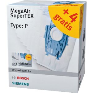 Siemens Staubsaugerbeutel MegaAir SuperTEX VZ123FP (12+3) Typ P