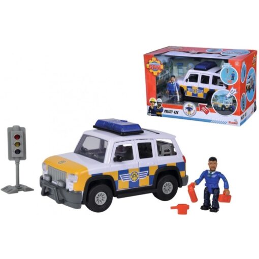 Simba Feuerwehrmann Sam Polizeiauto 4x4 mit Figur