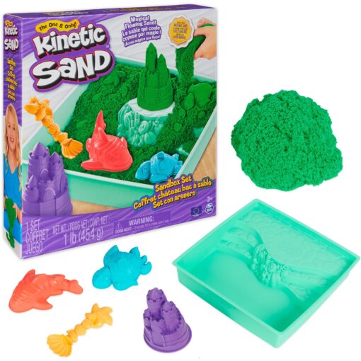 Spin Master Kinetic Sand - Sandbox Set grün