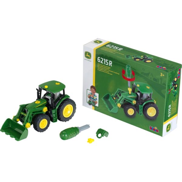 Theo Klein John Deere-Traktor mit Frontlader und Gewicht