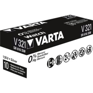 Varta Silberoxid-Knopfzelle 321