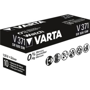 Varta Silberoxid-Knopfzelle 371