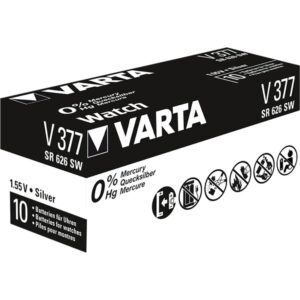 Varta Silberoxid-Knopfzelle 377