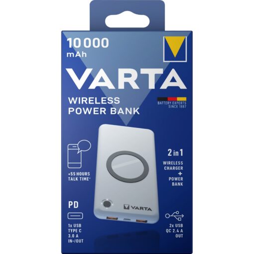 Varta Wireless Powerbank 10.000