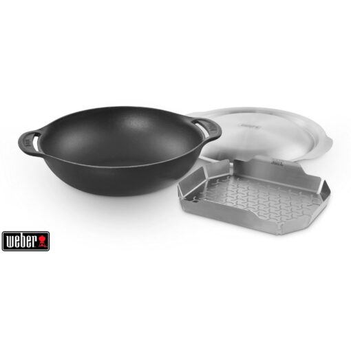 Weber Gourmet BBQ System Wok-Set 8856 mit Dünsteinsatz