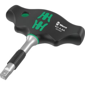 Wera 411 A RA Quergriff-Adapterschraubendreher mit Ratschenfunktion