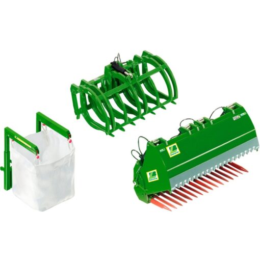 Wiking Frontlader Werkzeuge Set B John Deere