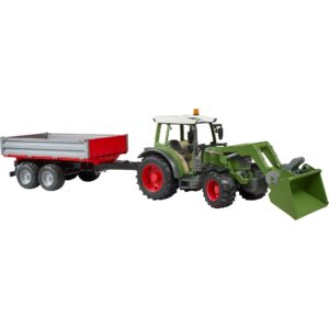 Bruder Fendt Vario 211 mit Frontlader und Bordwandanhänger