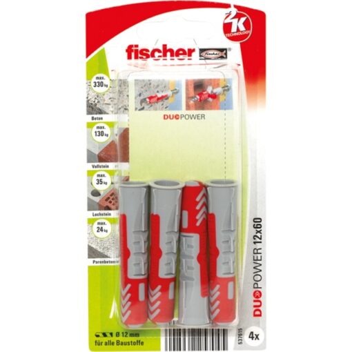 Fischer Dübel DUOPOWER 12x60 K