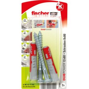 Fischer Dübel DUOPOWER 12x60 S K