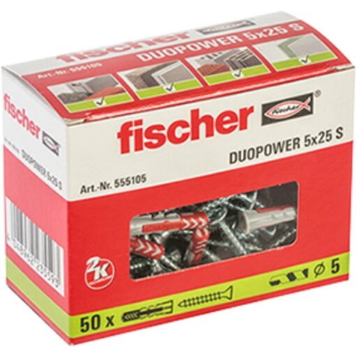 Fischer Dübel DUOPOWER 5x25 S