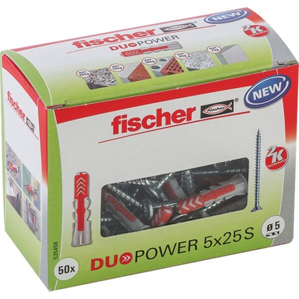 Fischer Dübel DUOPOWER 5x25 S LD