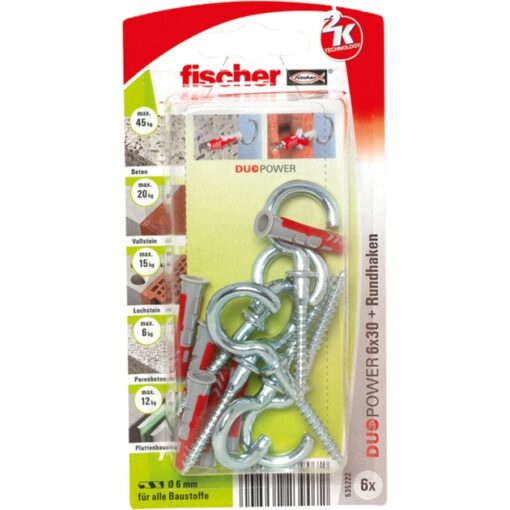 Fischer Dübel DUOPOWER 6x30 RH K