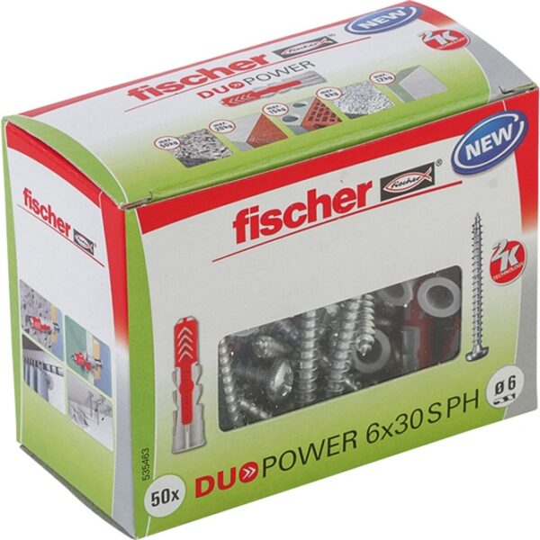 Fischer Dübel DUOPOWER 6x30 S PH LD