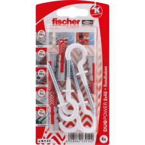 Fischer Dübel DUOPOWER 8X40 RH N K DE