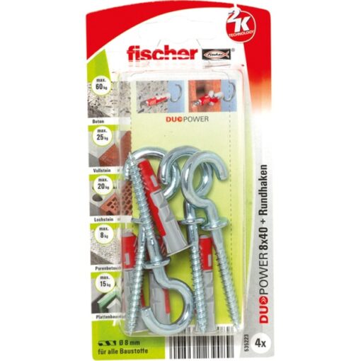 Fischer Dübel DUOPOWER 8x40 RH K