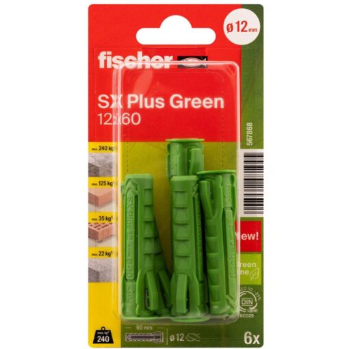 Fischer Dübel SX Plus Green 12x60 K