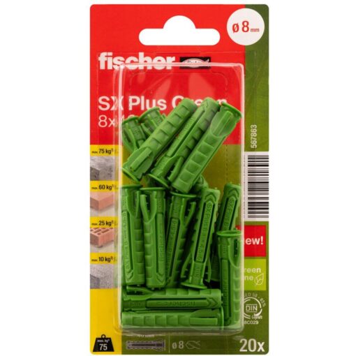 Fischer Dübel SX Plus Green 8x40 K