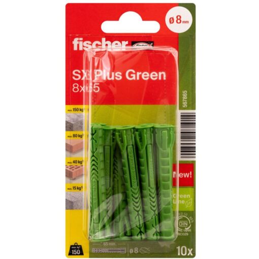 Fischer Dübel SX Plus Green 8x65 K