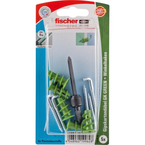 Fischer Gipskartondübel GK GREEN WH K