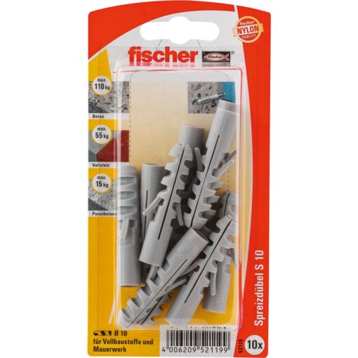 Fischer Spreizdübel Dübel S 10 K