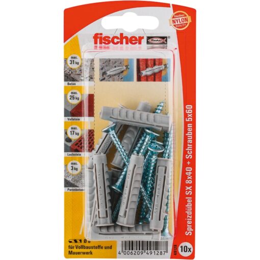 Fischer Spreizdübel SX 8x40 S K