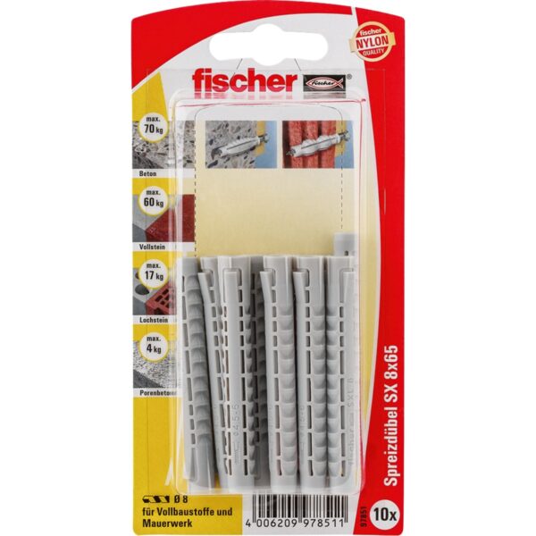 Fischer Spreizdübel SX 8x65 K DE