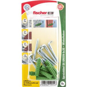 Fischer Spreizdübel SX GREEN 6x30 WH K