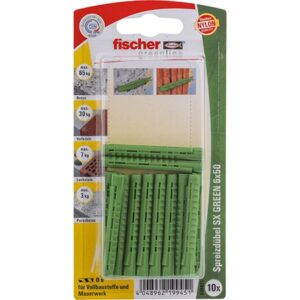 Fischer Spreizdübel SX GREEN 6x50 K