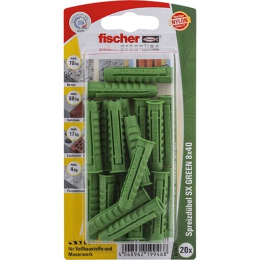 Fischer Spreizdübel SX GREEN 8x40 K