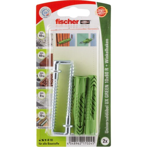 Fischer Universaldübel UX GREEN 10x60 R WH K