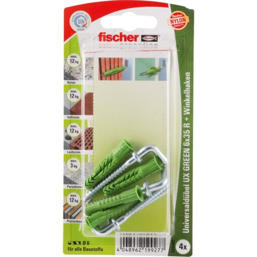 Fischer Universaldübel UX GREEN 6x35 R WH K