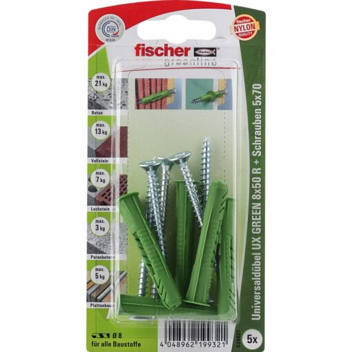 Fischer Universaldübel UX GREEN 8x50 R S K